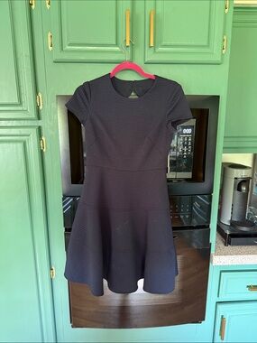 Eliza J Textured Fit-and-Flare Dress